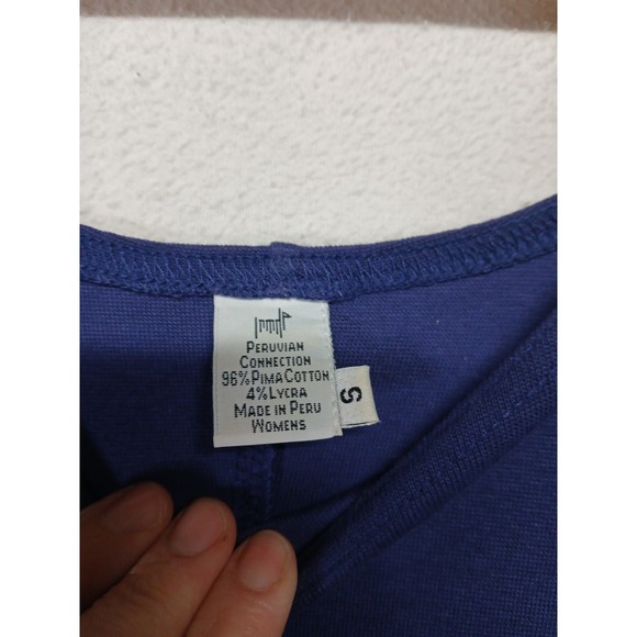 Peruvian connection small royal blue modest dress coquette - Picture 5 of 5